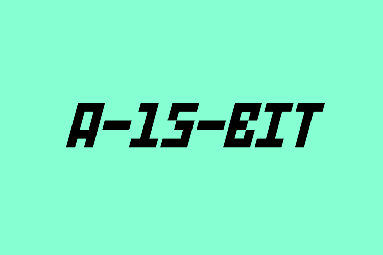 A-15-BIT – free font download