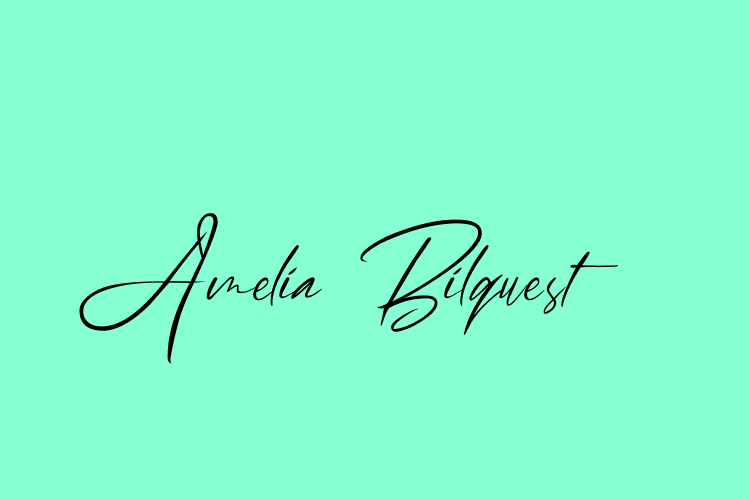 Amelia Bilquest free font download – fontpiker.com