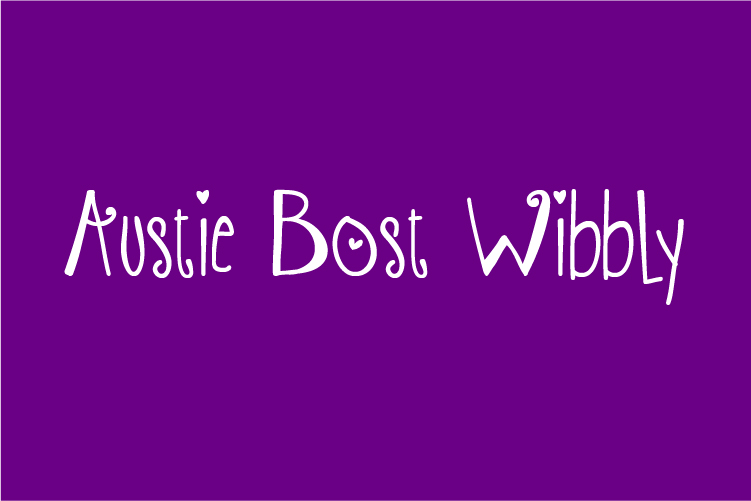 Austie Bost Wibbly – free font download