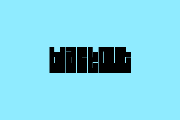 BLACKOUT – free font download