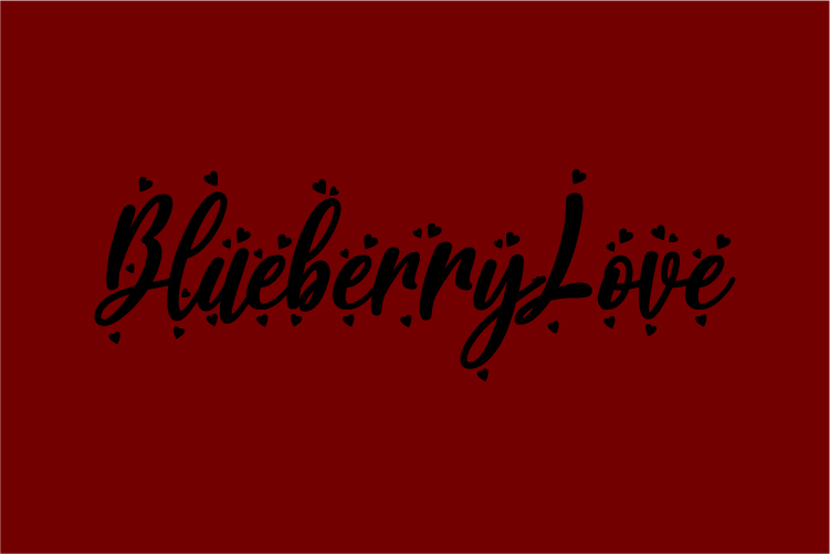 BlueberryLove – free font download