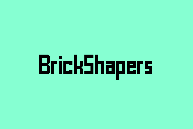 BrickShapers – free font download