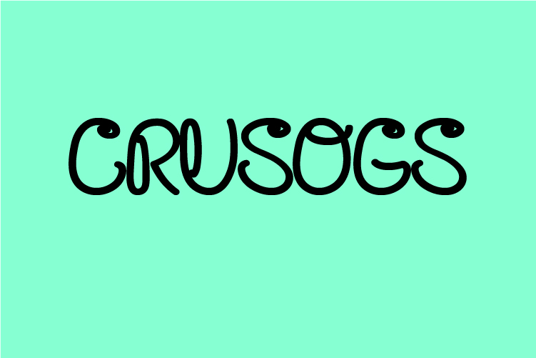 CRUSOGS – free font download