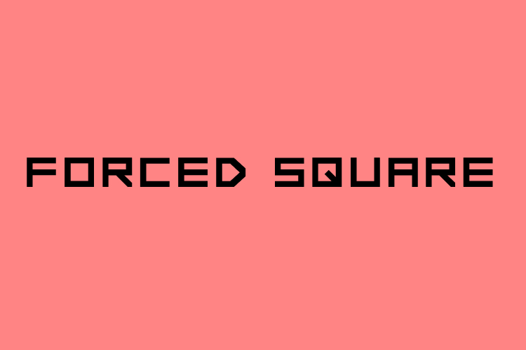 FORCED SQUARE – free font download