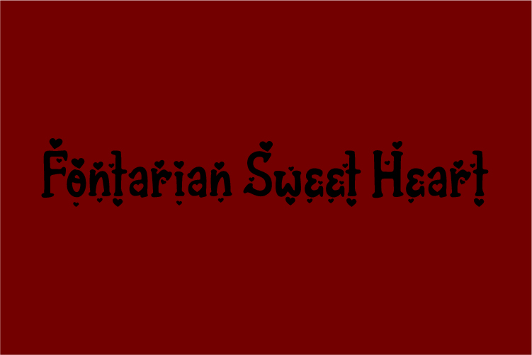 Fontarian Sweet Heart – free font download