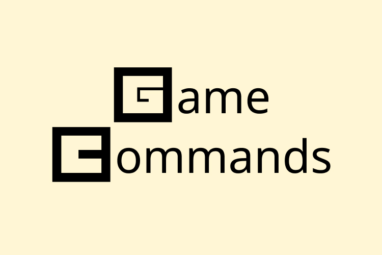 Game Commands – free font download