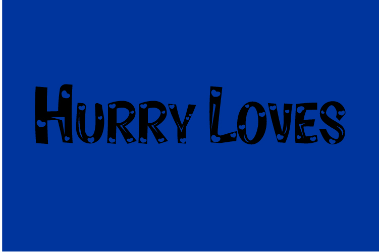 Hurry Loves – free font download