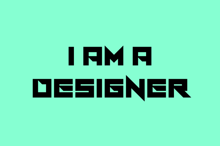 I Am A Designer – free font download