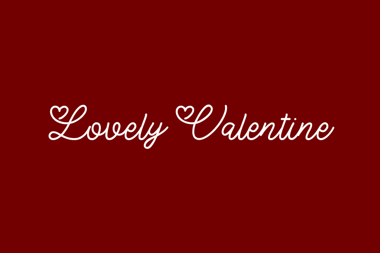 Lovely Valentine – free font download