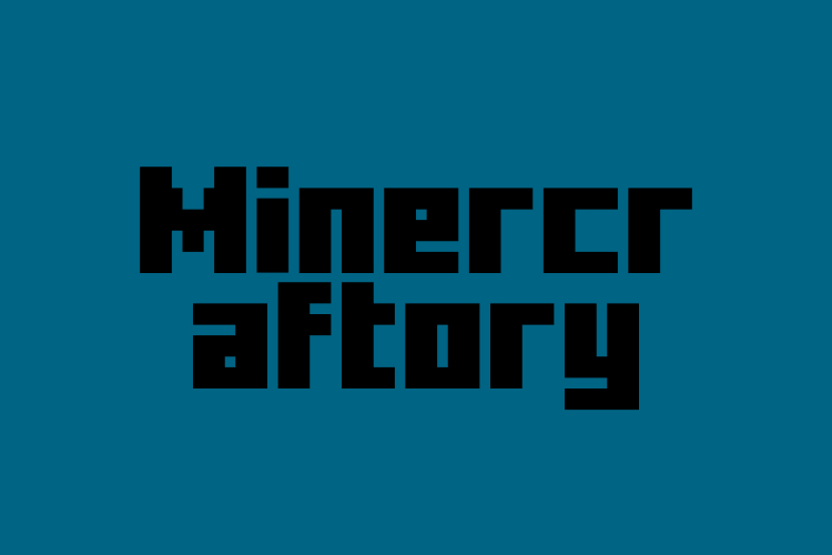 Minercraftory – free font download