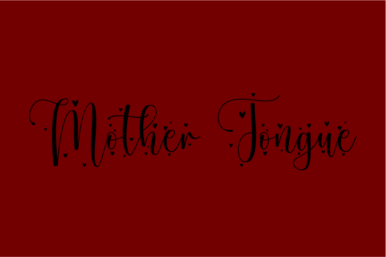 Mother Tongue – free font download