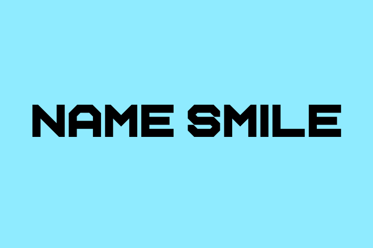 Name Smile – free font download