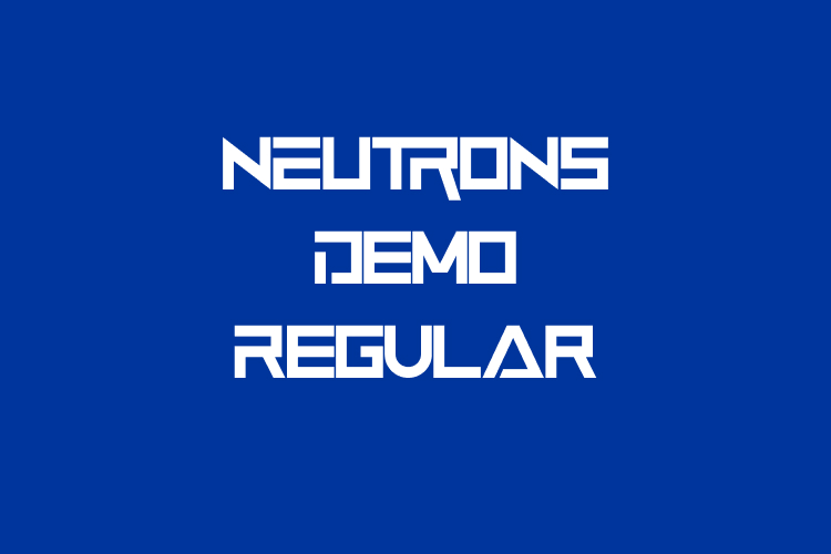 NeutronsDemoRegular – free font download