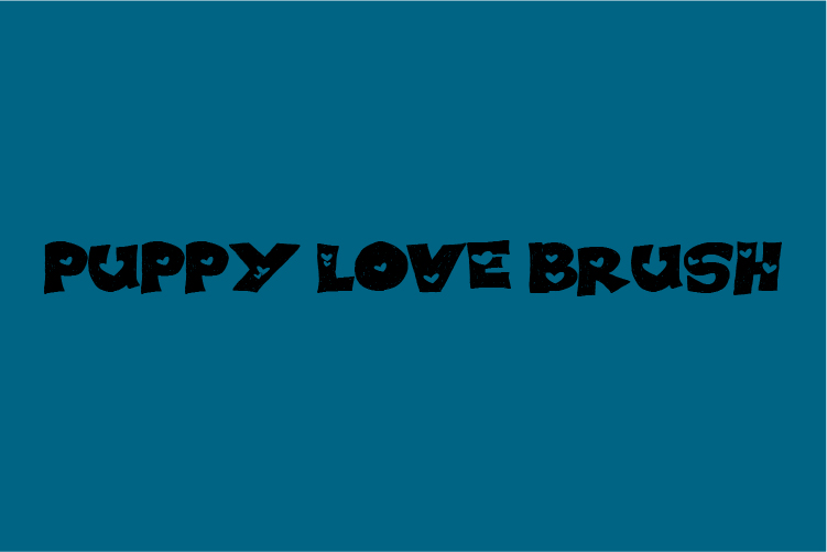 PUPPY LOVE BRUSH – free font download