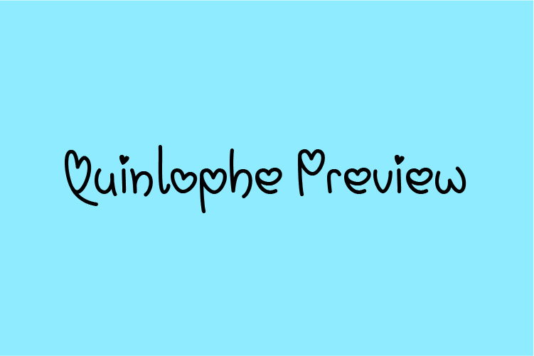 Quinlophe Preview – free font download