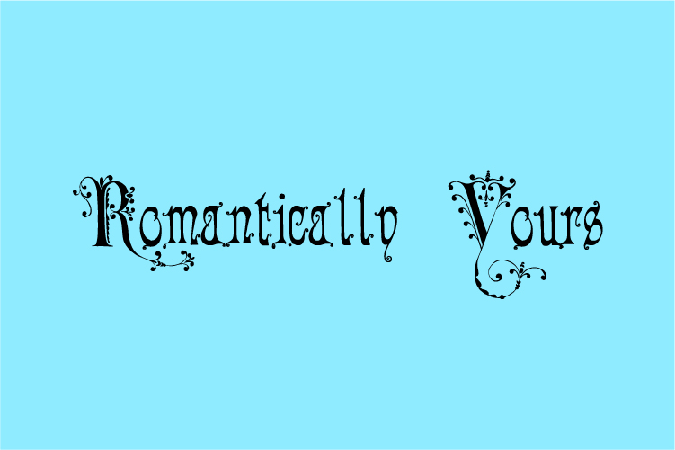 Romantically Yours – free font download