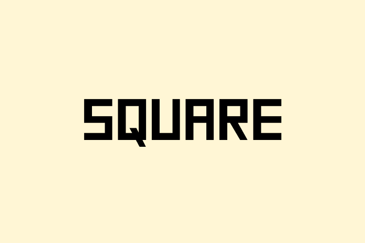 Square – free font download