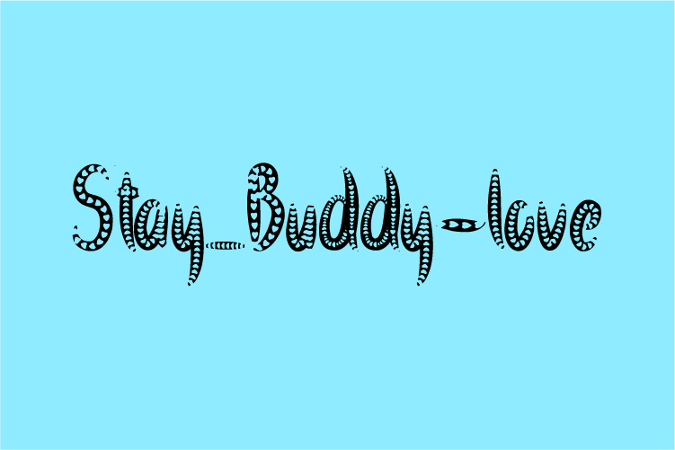 Stay Buddy love – free font download