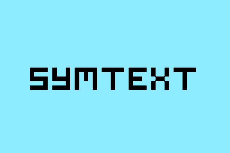 Symtext – free font download