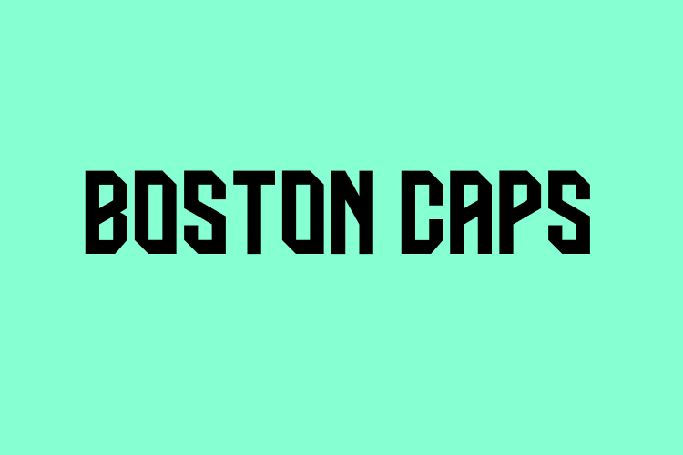 Boston Caps – free font download