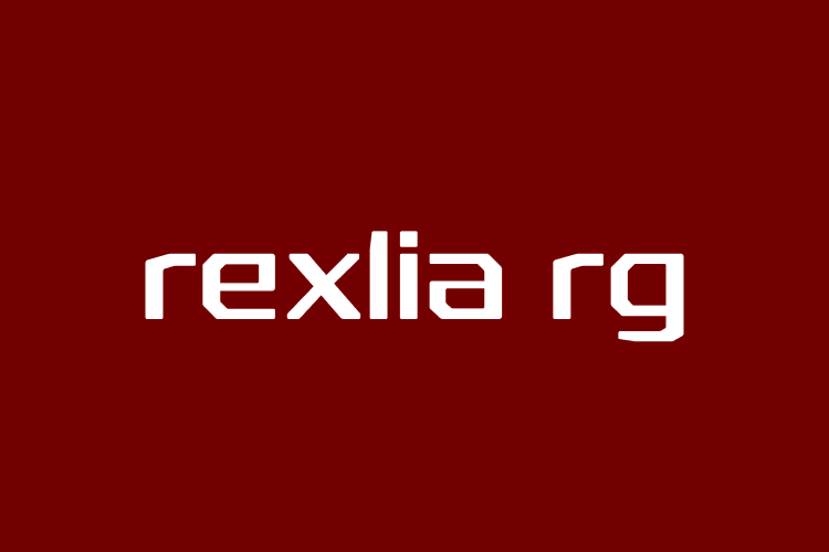 Rexlia rg – free font download