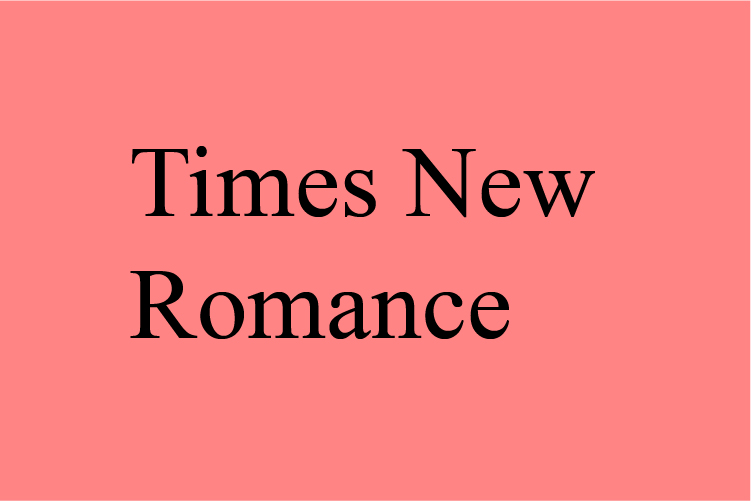 Times New Romance – free font download