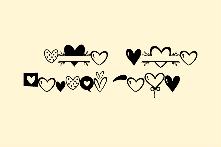 True Love Hearts Demo – free font download