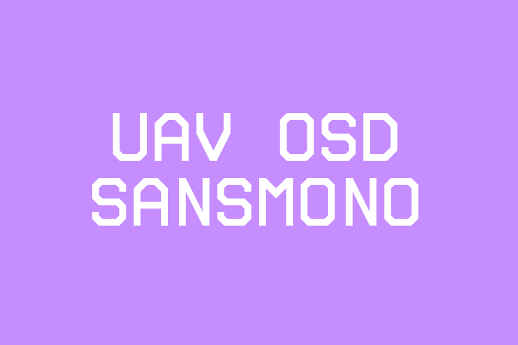 UAV OSD Sans Mono – free font download