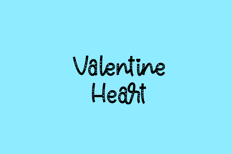 Valentine Heart free font download