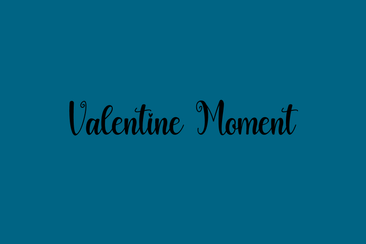 Valentine Moment – free font download