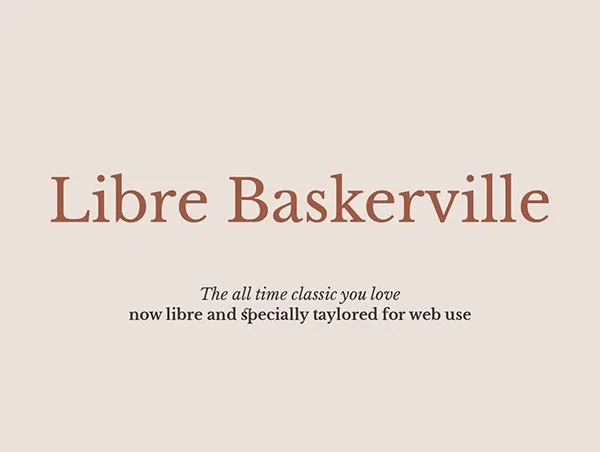 libre baskerville font download