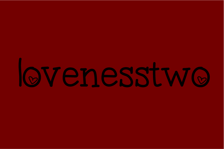 lovenesstwo – free font download