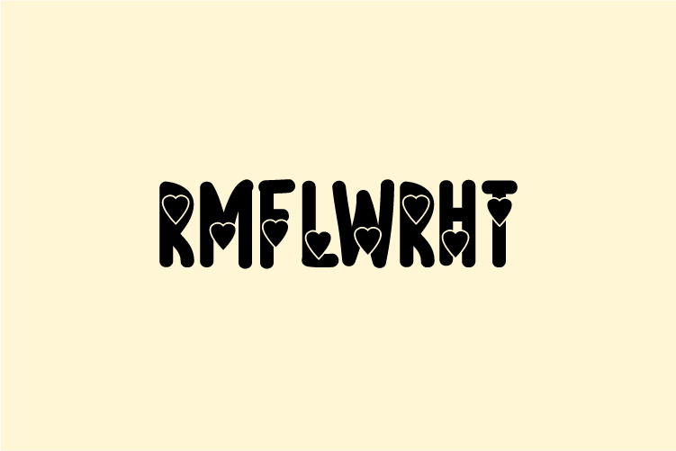 rmflwrht – free font download