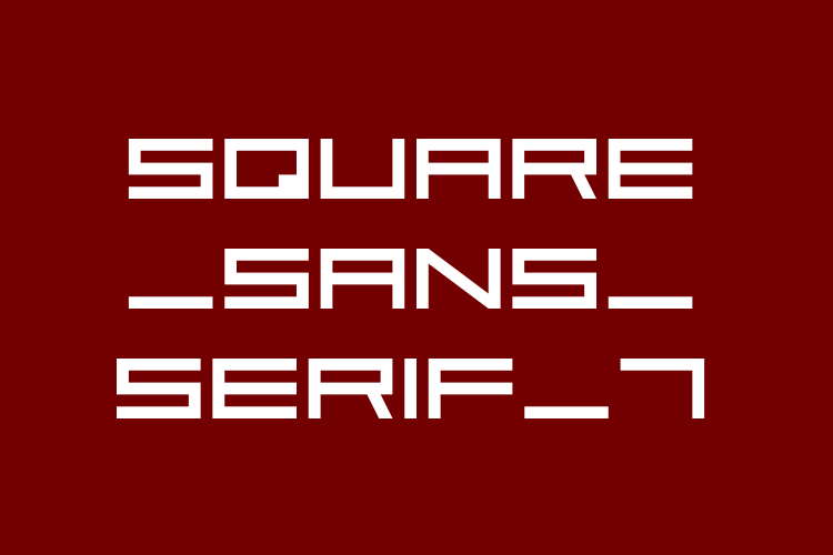 Square Sans Serif – free font download