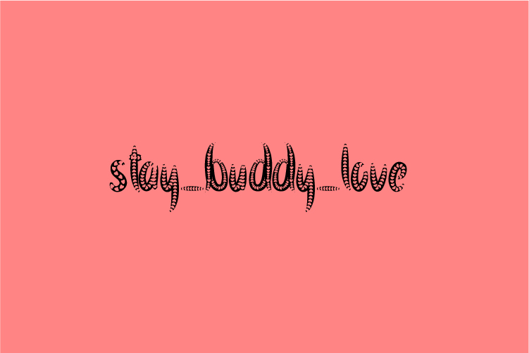 Stay Buddy love – free font download