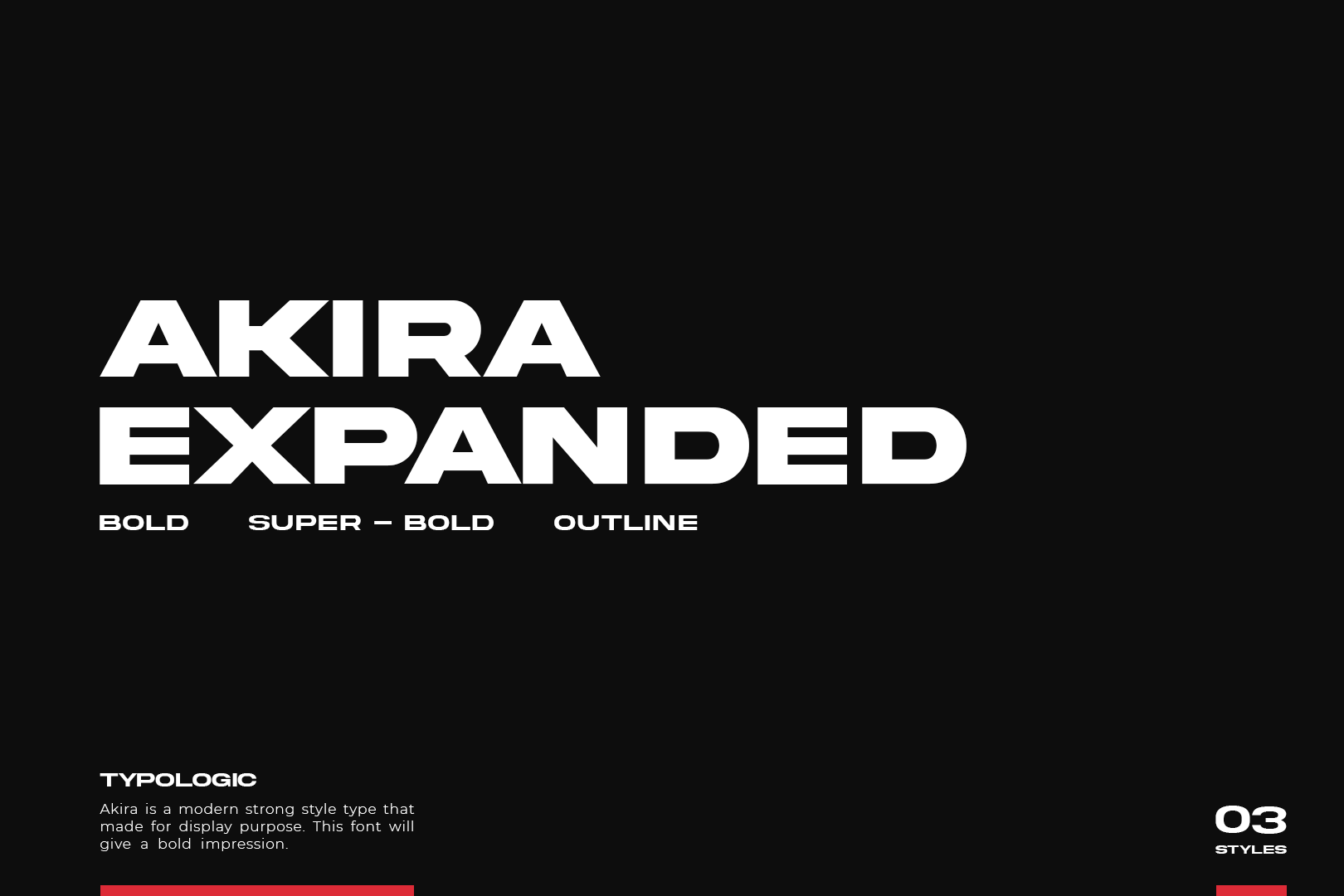 Akira expanded font download