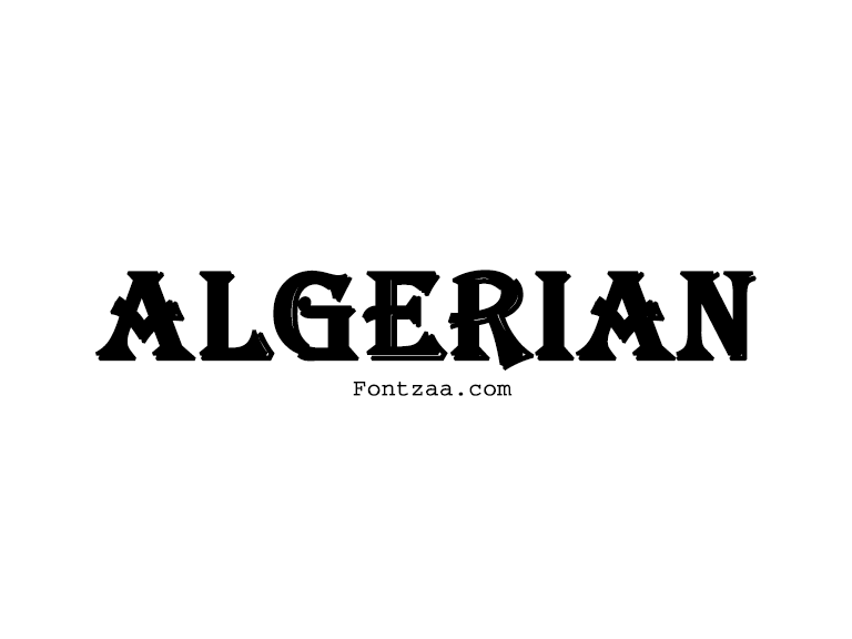 algerian font download for photoshop