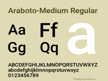 araboto font family free download