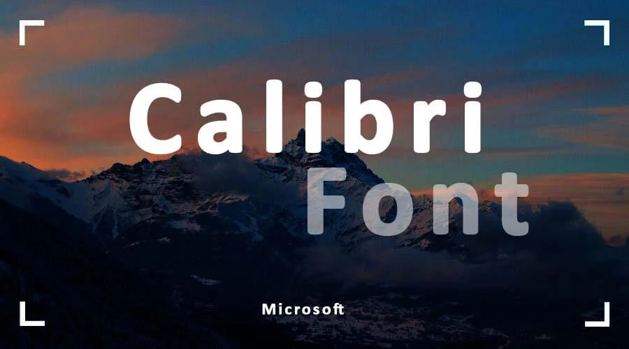 Calibri font download