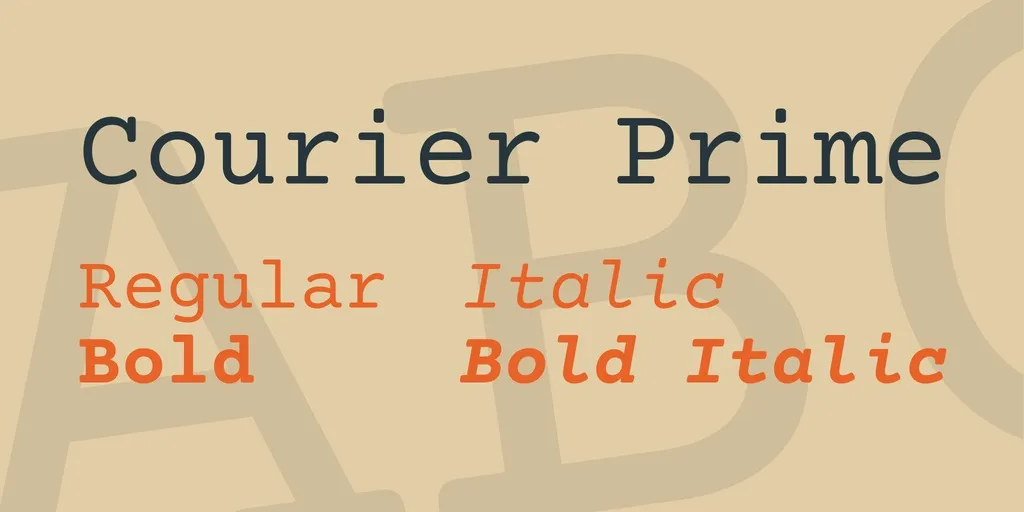 Courier prime font download