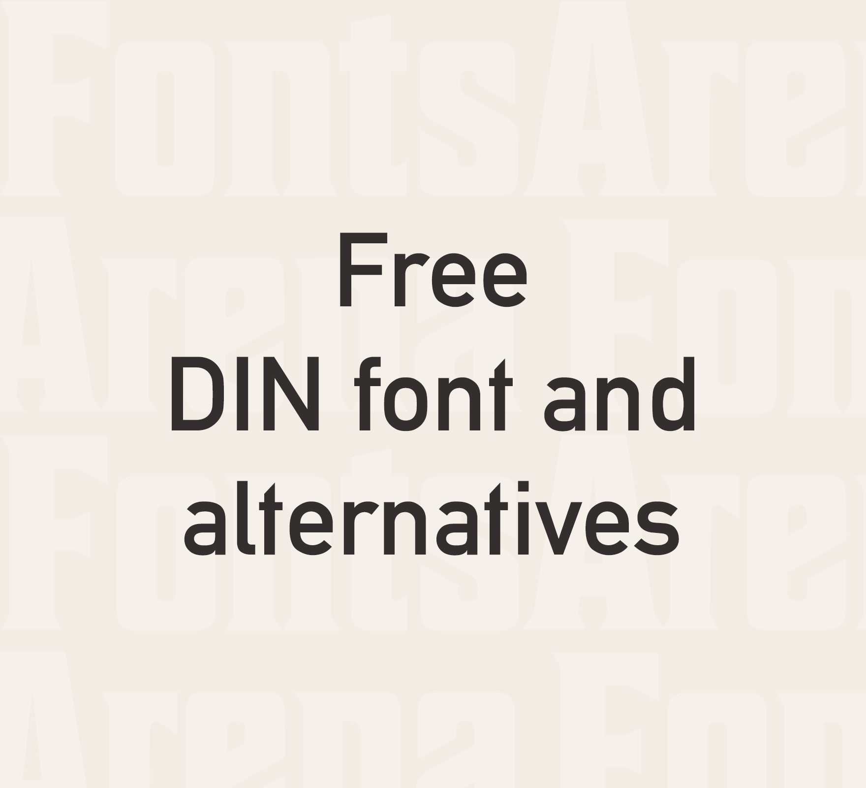 Din 2014 font download