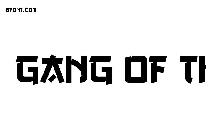 Gang of three font download