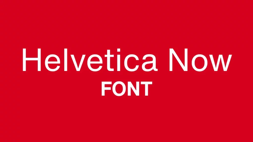 Helvetica now font download