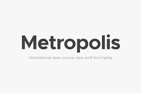 Metropolis black font download