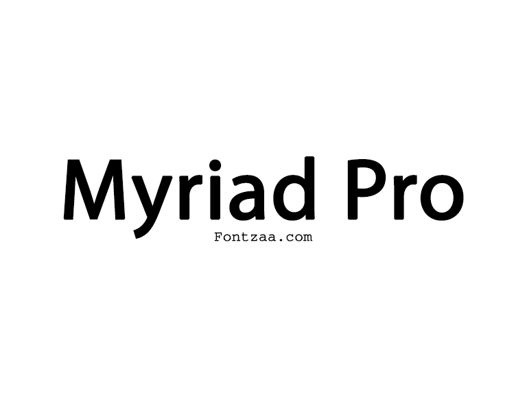 Myriad pro font free download