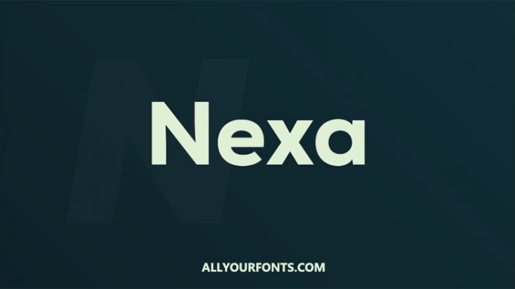 Nexa text regular font free download