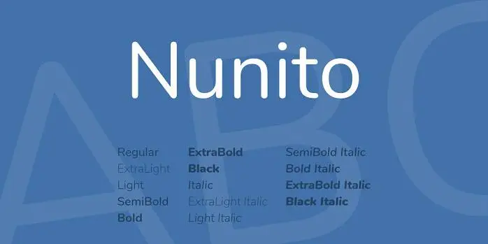 Nunito font download