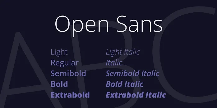 Open sans regular font free download