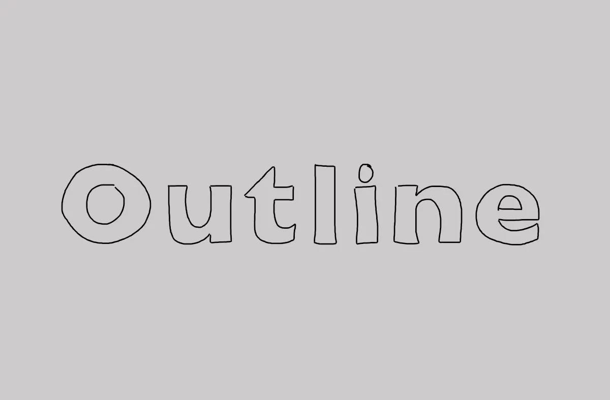 Outline font free download