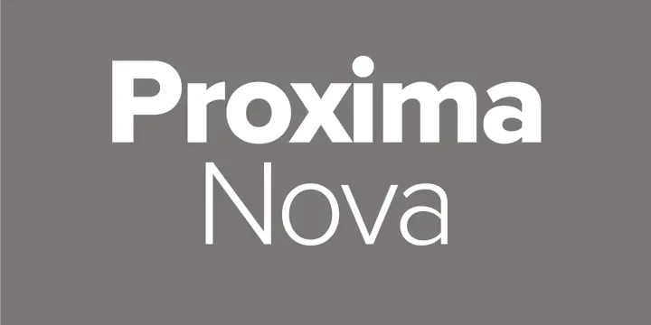 Proxima nova font family free download